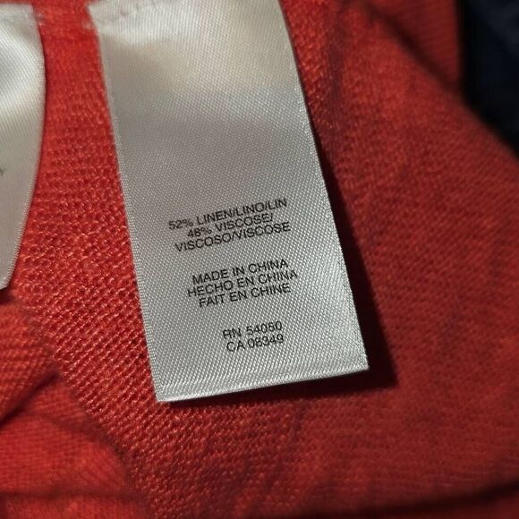 NWT Jones New York Womens Melon Linen Blend Cardigan Sweater Small - Picture 6 of 6